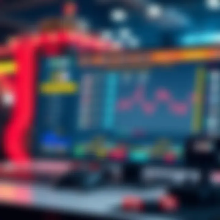 An intricate digital interface of an online betting platform