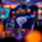 Visual representation of the Black Diamond Slot Machine interface with vibrant graphics