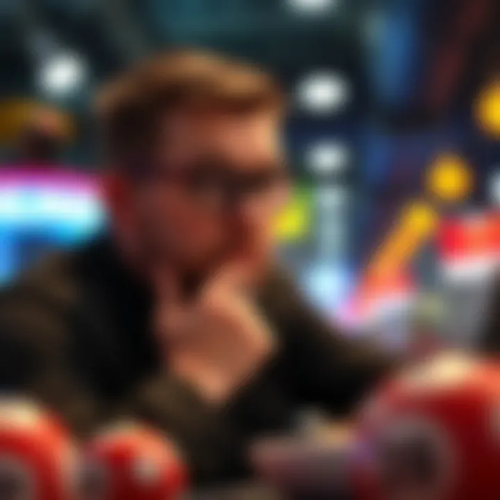 Strategizing for Success in Blackout Bingo A strategist contemplating Bingo strategies