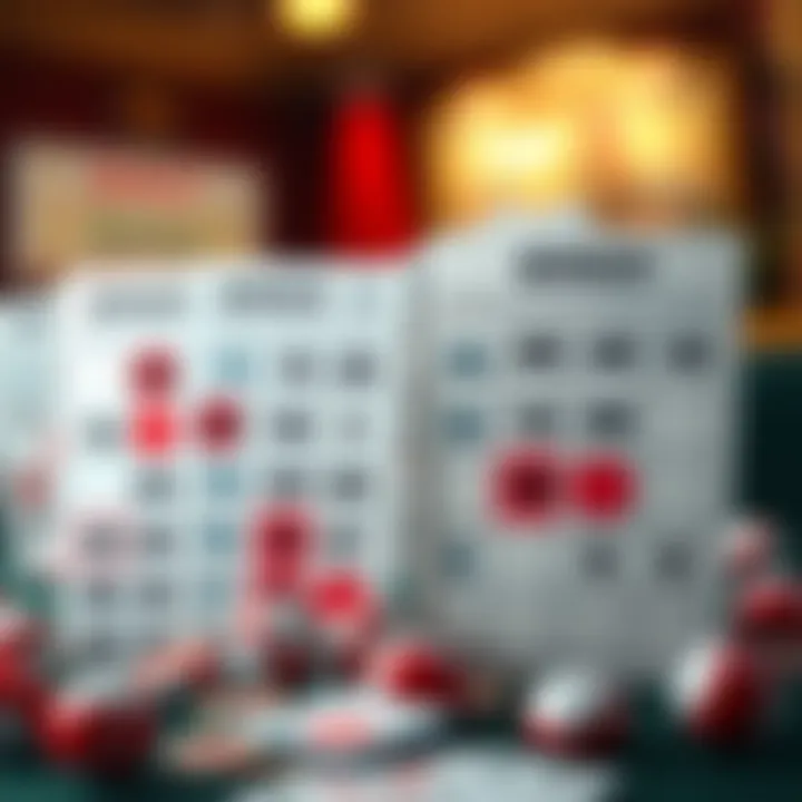 Winning Patterns in Blackout Bingo Bingo cards with winning patterns highlighted