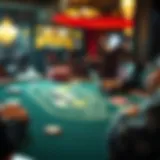 Intriguing blackjack table setup