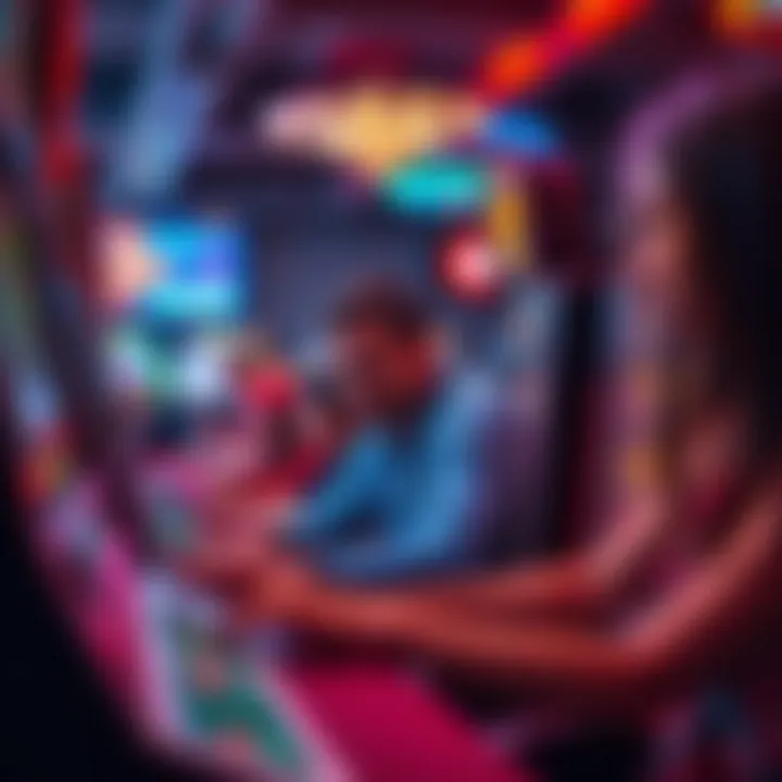 Illustration of community engagement in casino gaming