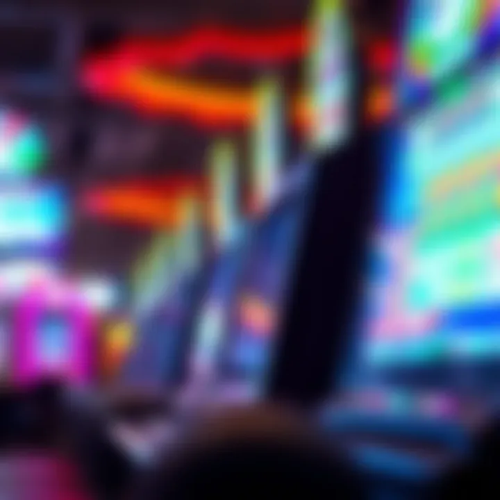 Graphical representation of trends in casino jackpot viewership