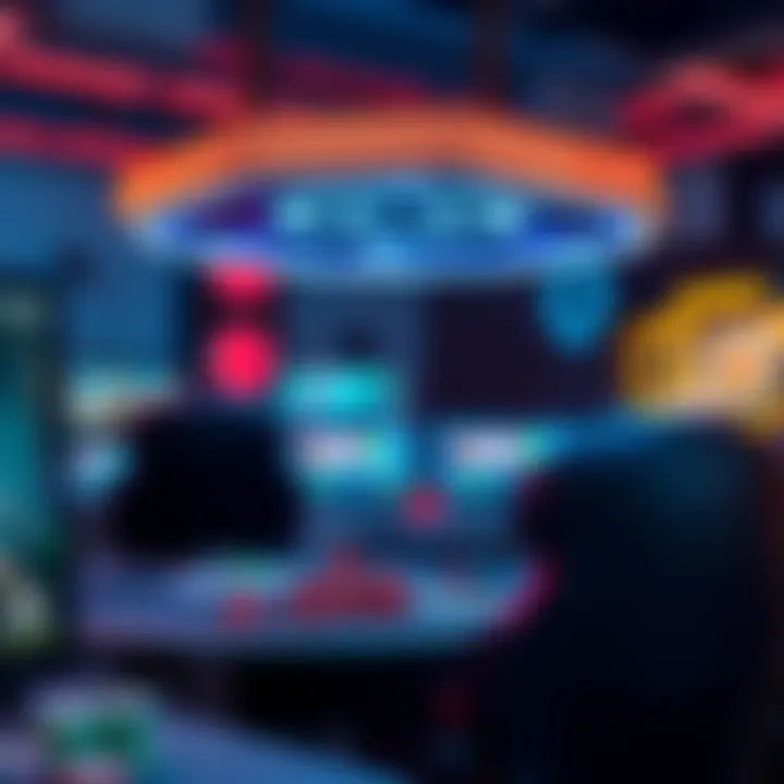 A modern gaming setup featuring advanced technology for gambling