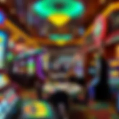 Interior view showcasing gaming tables and slot machines