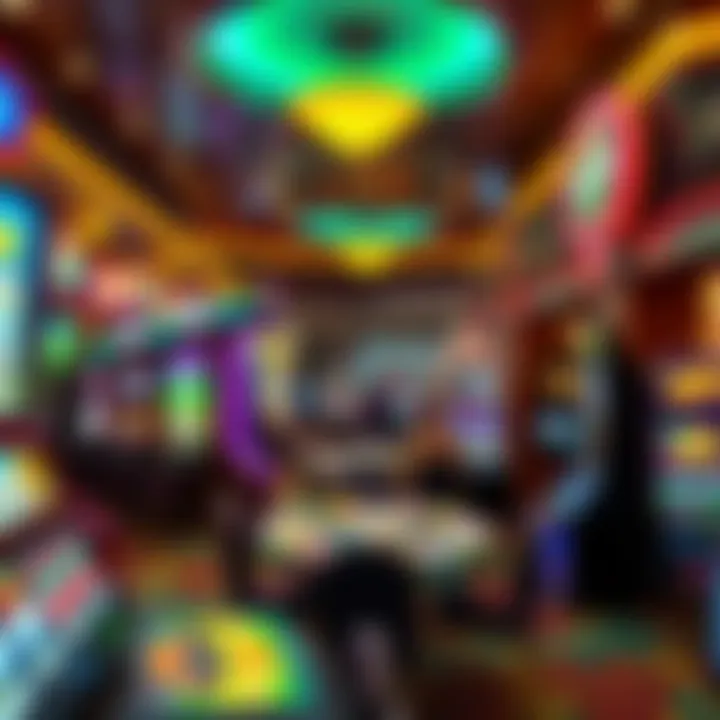 Interior view showcasing gaming tables and slot machines