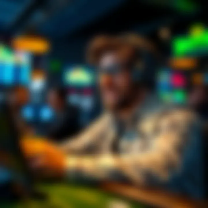 User enjoying a betting experience on DraftKings