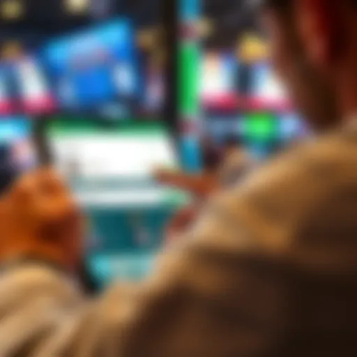 DraftKings App User Interface User interacting with the DraftKings app interface