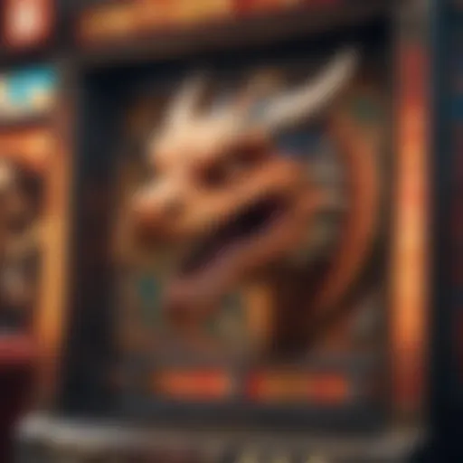 A vibrant depiction of the Dragon Festival theme in a slot machine