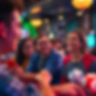 Engaging Bingo Community An enthusiastic online bingo community engaging in gameplay through chat features.