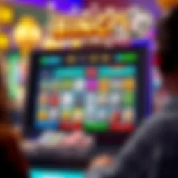 A vibrant online bingo game interface showcasing colorful cards and interactive features.