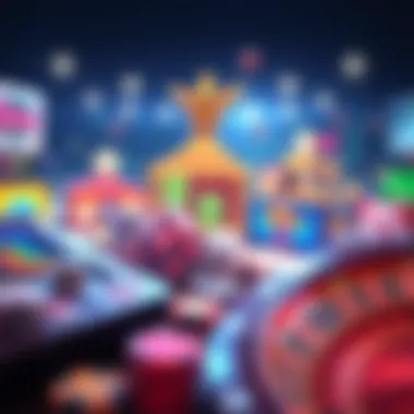 Diverse Range of Browser Games Illustration of popular browser-based casino games