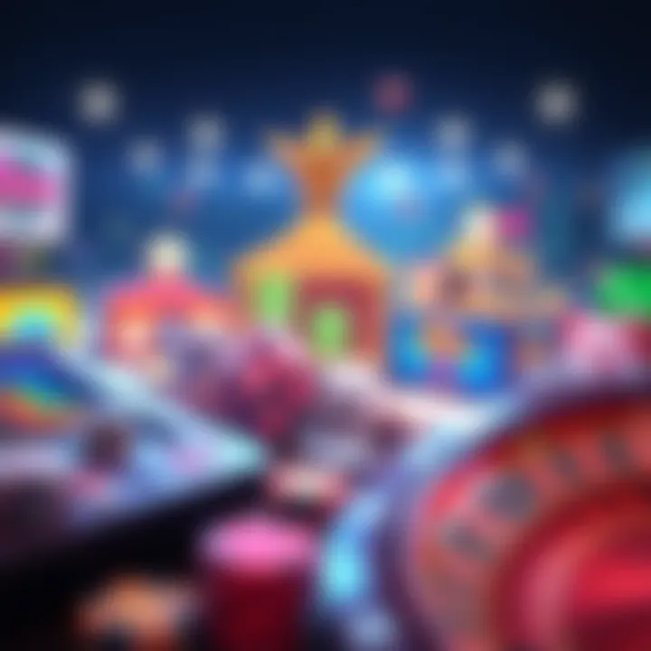 Diverse Range of Browser Games Illustration of popular browser-based casino games