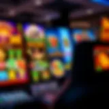 A vibrant online casino slots interface showcasing a variety of games