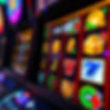 Detailed view of a digital slot machine interface showcasing free coin options