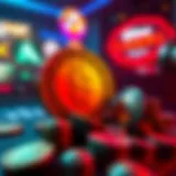 Virtual coins in an online gaming environment