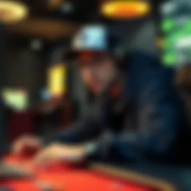 A gamer strategizing while playing on Skillz