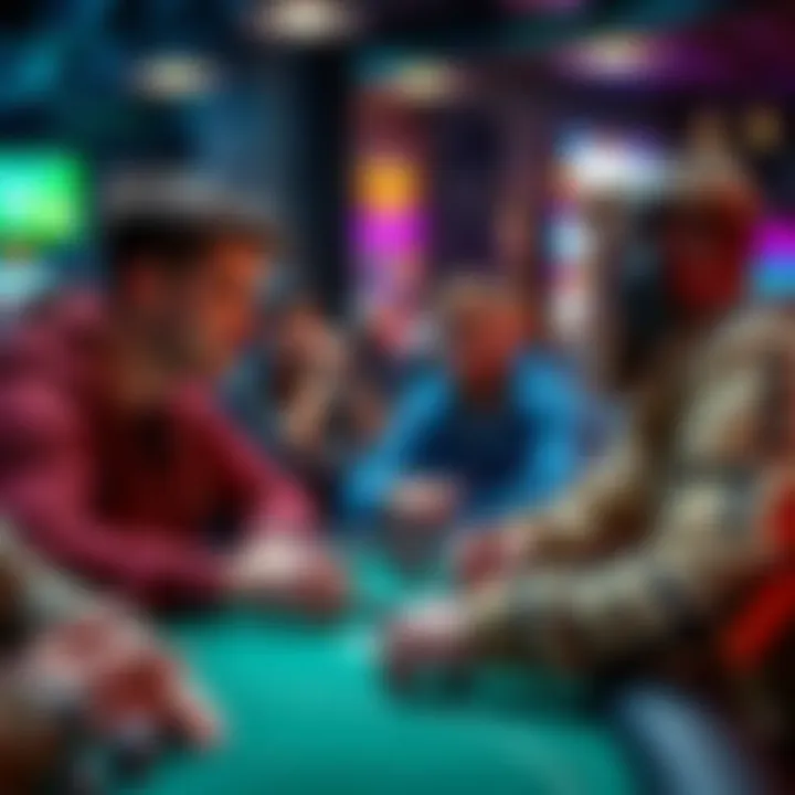 Players engaging in a lively chat during a game