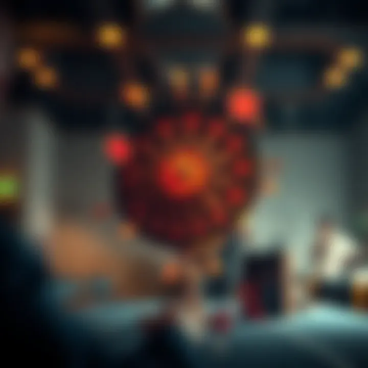 Player Psychology in Quick Spin Roulette An abstract representation of player psychology, illustrating the strategic mindset and thrill associated with quick spin roulette.