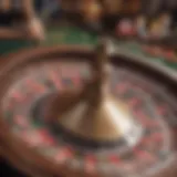 Engaging roulette wheel in motion