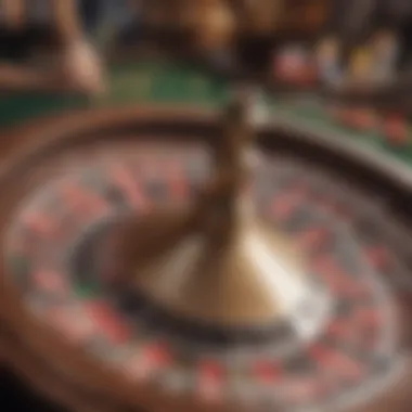 Engaging roulette wheel in motion