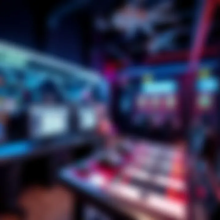 A modern setup featuring technology used for playing video bingo games