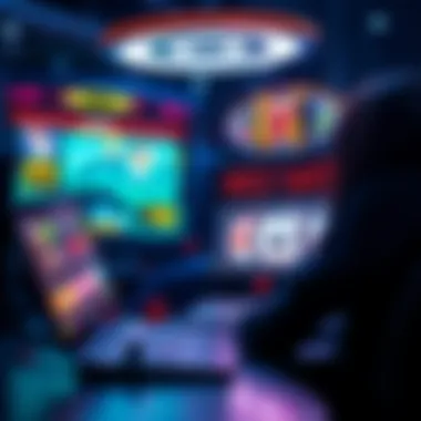 Innovative technology display enhancing the online gaming experience.