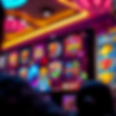 A vibrant online casino interface showcasing various free video slot games.