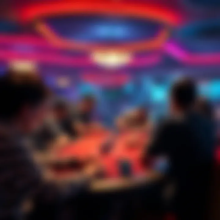 A vibrant community of players engaging in free poker sessions