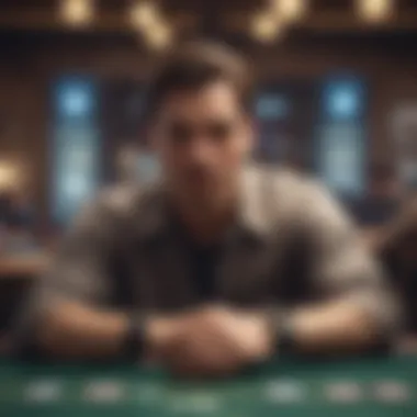 Mastering Digital Poker Strategies A player strategizing over a digital poker interface