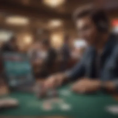 Interactive Online Poker Experience An engaging online poker platform on a modern device
