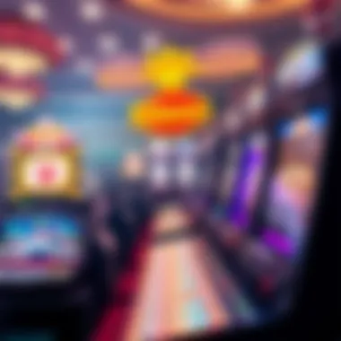 Illustration of various slot game features and mechanics