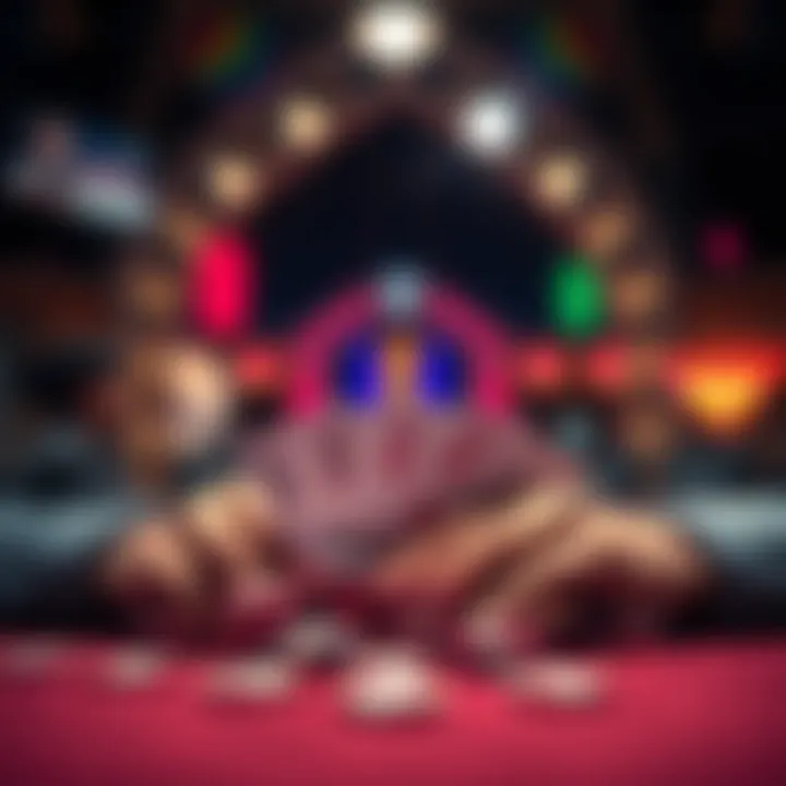 Psychological Factors in Poker A visual representation of psychological factors influencing poker decisions.