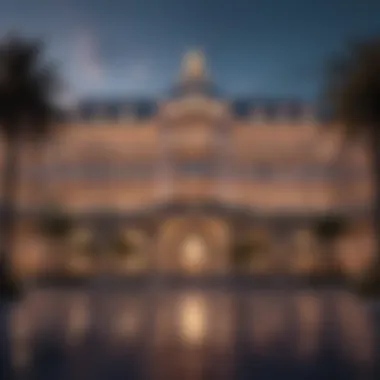 Architectural Elegance of MGM Monte Carlo Stunning exterior view of MGM Monte Carlo showcasing its architectural elegance