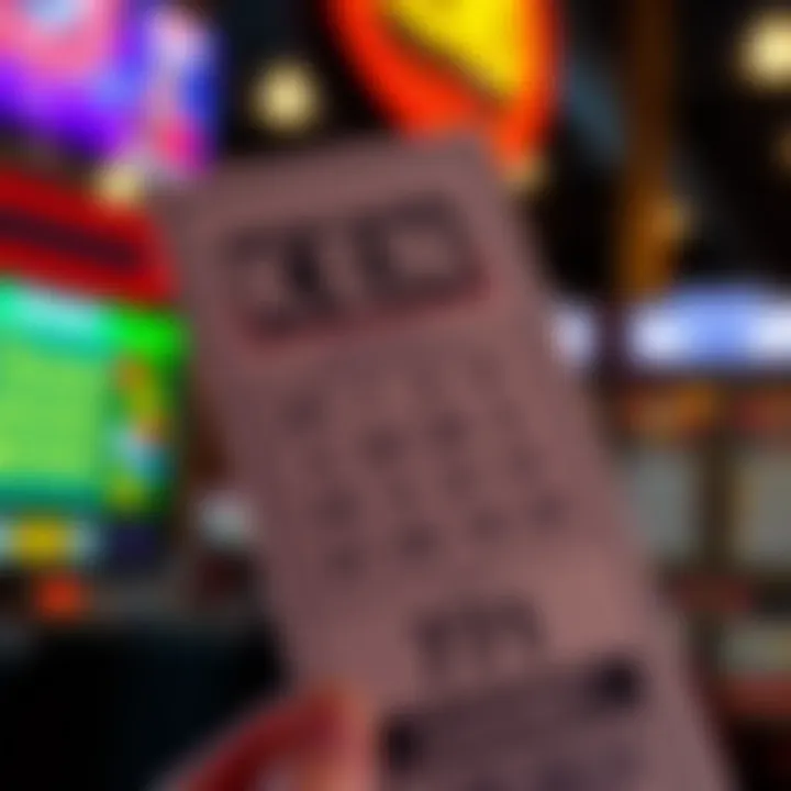 Keno ticket revealing unique gameplay mechanics