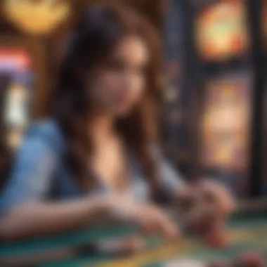 Engaging Slot Gameplay Player engaged in a thrilling free slots experience