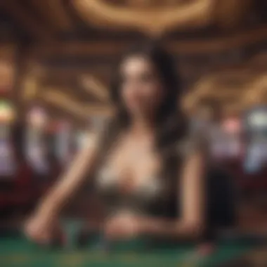 Engaging with the Future of Online Gambling Player enjoying an immersive gaming experience with luxury slots