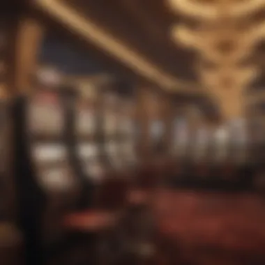 Immerse Yourself in Luxury Online Casinos Luxurious virtual casino environment showcasing slot machines