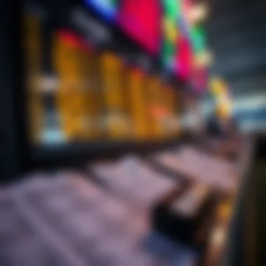 Detailed view of betting slips and odds display