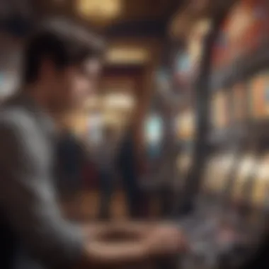 Immersive Gaming Experience Player engaging with a Lucky Link Slot Machine