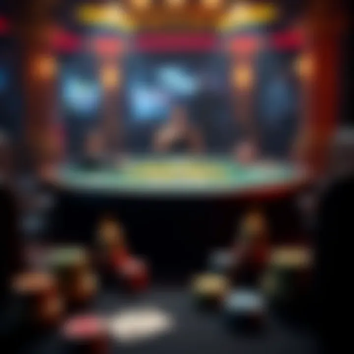 A close-up view of the Lucky Lucky Blackjack table setup