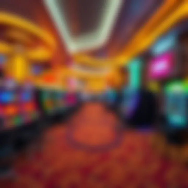 Interior of the casino floor featuring vibrant gaming areas