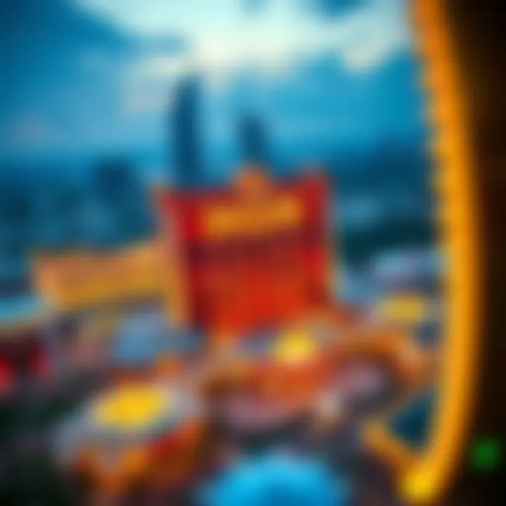 Aerial View of MGM Casino in Louisiana Aerial view of MGM casino in Louisiana showcasing its grandeur