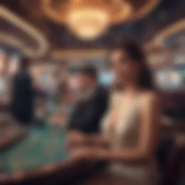 Vibrant Casino Atmosphere Players enjoying the vibrant atmosphere of the casino