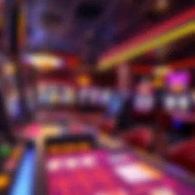 Exciting gaming floor showcasing various slot machines and tables
