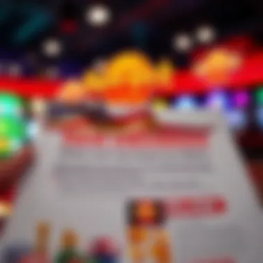 Close-up of promotional material highlighting bonuses for new members