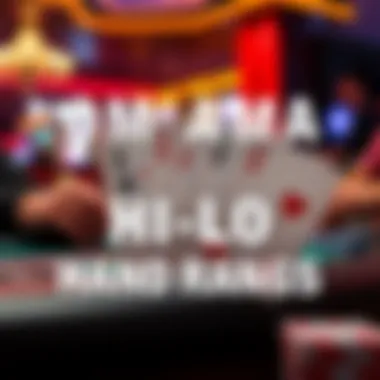 Visual representation of Omaha Hi-Lo hand rankings