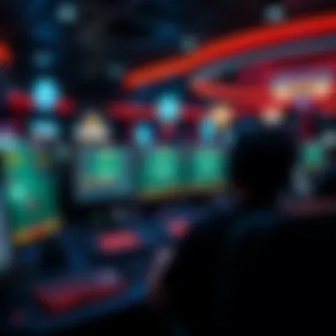 Interactive online 21 gaming interface