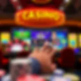 A vibrant online casino interface showcasing various games