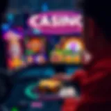 A captivating view of an online casino interface showcasing various games.